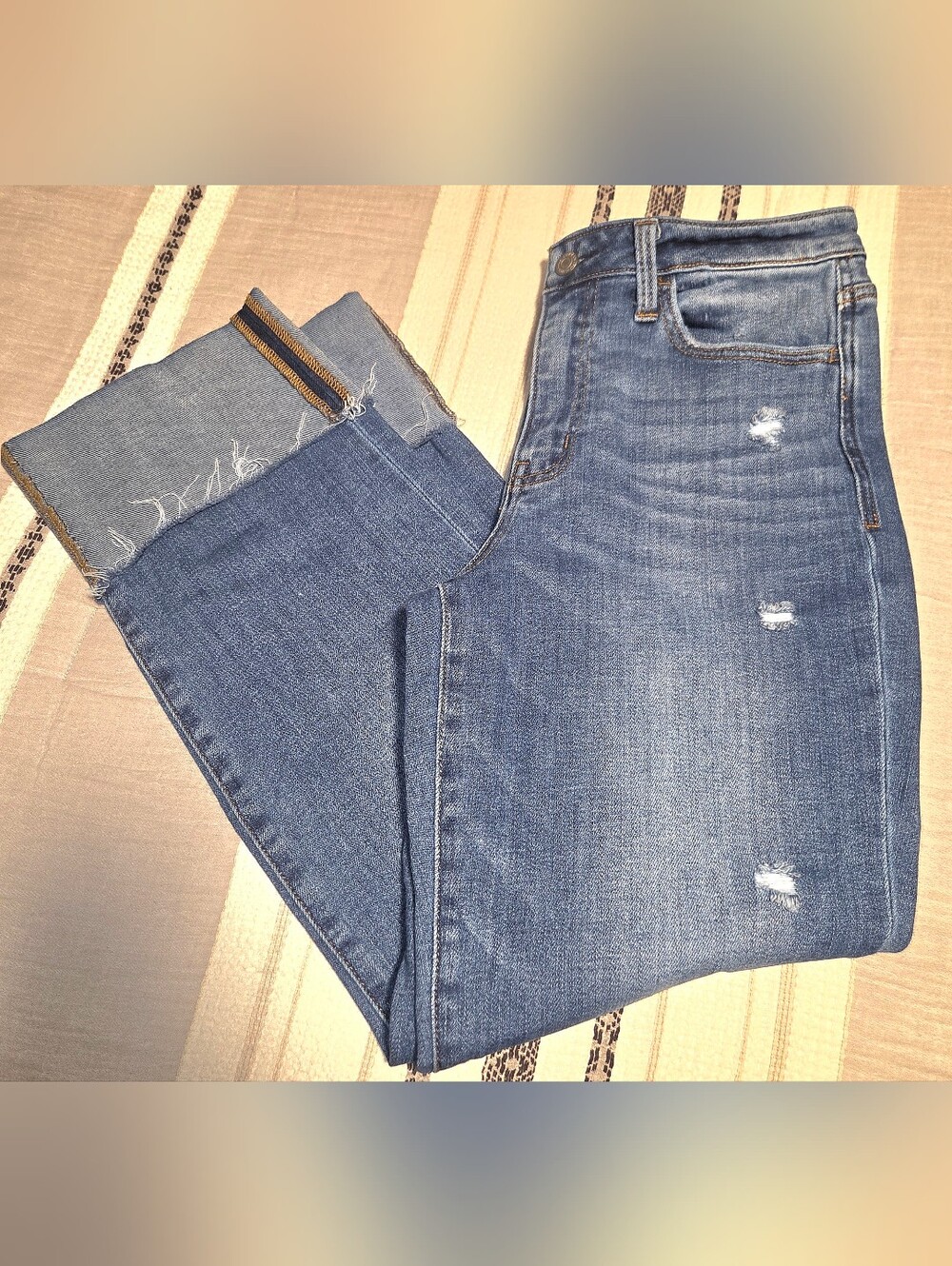 Womens Vervet Cuffed Jeans